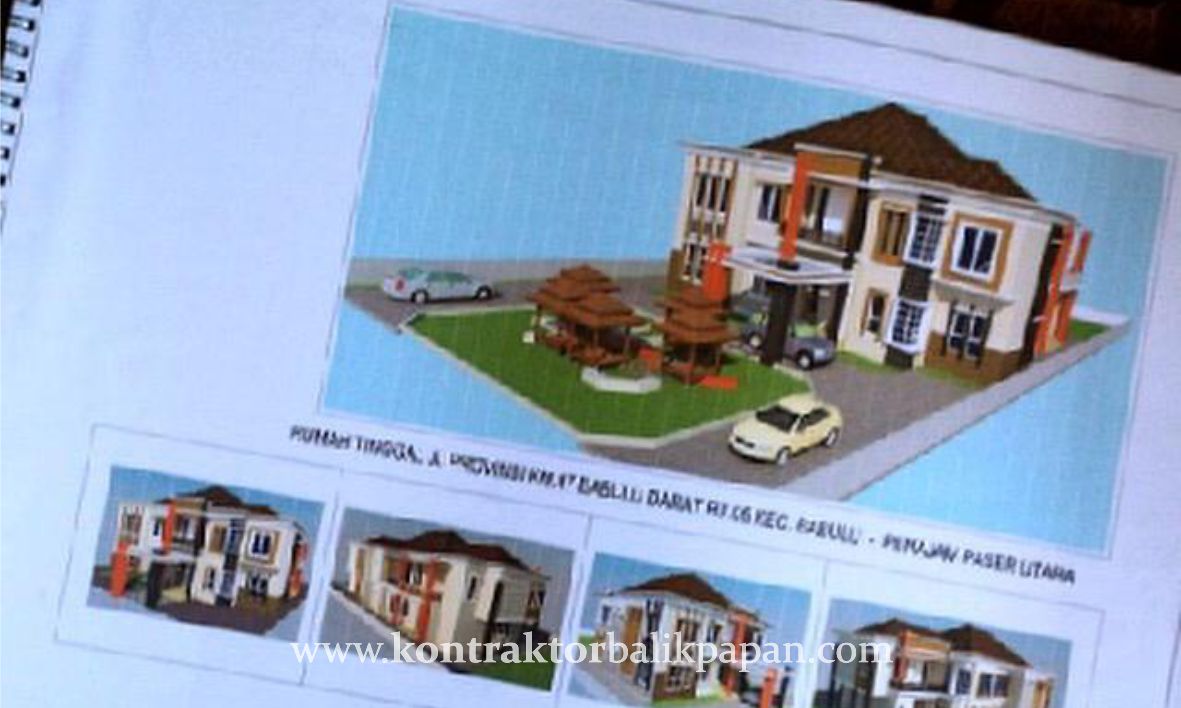 Jasa Desain Bangun Rumah 2 Lantai 1010m2 Mr.Adi P Babulu Darat - Arsitek Kontraktor Balikpapan 01