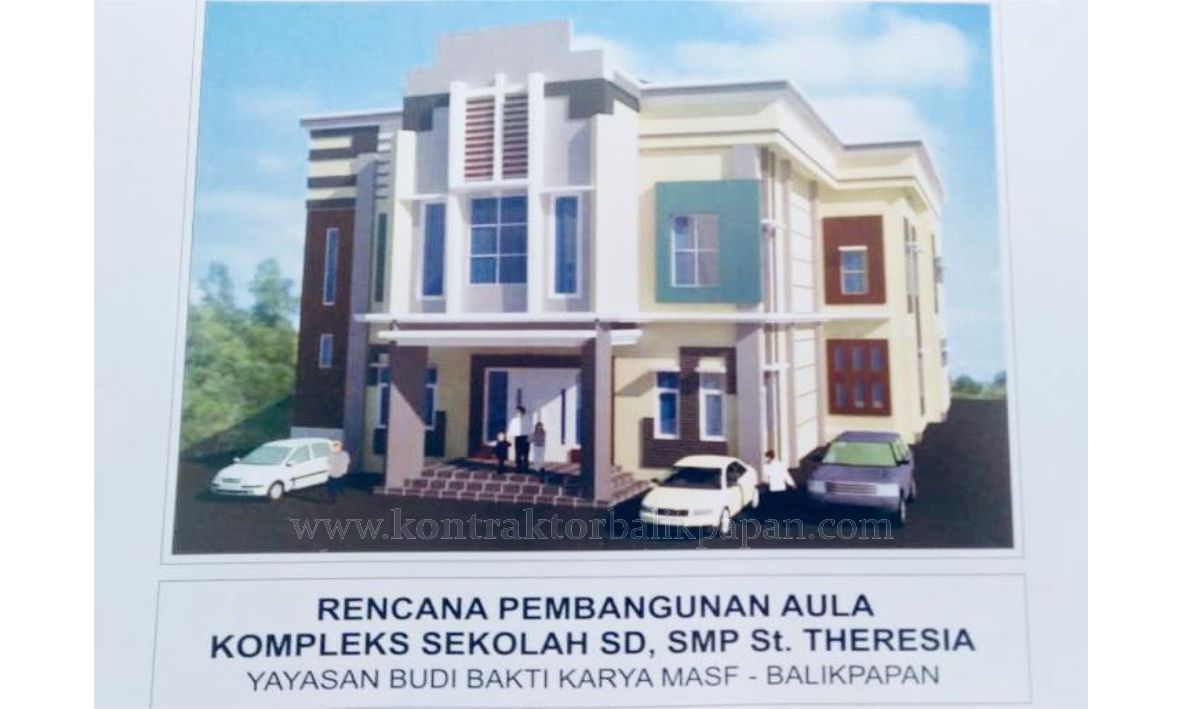 Jasa Redesain Aula Sekolah SD-SMP St.Theresia - Arsitek Kontraktor Balikpapan 03